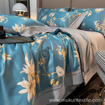 Wholesale cheap washed tencel comforter bedding set